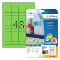 Herma 4369 verwijderbare etiketten A4 45,7 x 21,2 mm groen (960 etiketten) 4369 230778