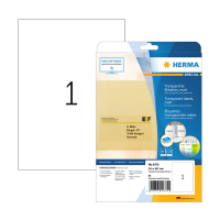 Herma 4375 transparante etiketten A4 mat 210 x 297 mm (25 etiketten) 4375 230907