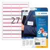 Herma 4512 naambadge/textiel etiketten A4 63,5 x 29,6 wit/rood (540 etiketten)