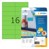 Herma 4554 verwijderbare etiketten A4 105 x 37 mm groen (320 etiketten)