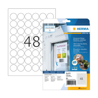 Herma 4571 verwijderbare weerbestendige folie etiketten A4 ø 30 mm wit (960 etiketten) 4571 230856