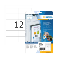 Herma 4574 verwijderbare weerbestendige folie etiketten A4 97 x 42,3 mm wit (240 etiketten) 4574 230855