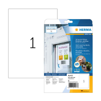 Herma 4577 verwijderbare weerbestendige folie etiketten A4 210 x 297 mm wit (20 etiketten) 4577 230853