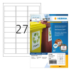 Herma 4594 weerbestendige inkjet etiketten A4 63,5 x 29,6 mm wit (1080 etiketten)