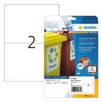 Herma 4600 weerbestendige inkjet etiketten A4 210 x 148 mm wit (20 etiketten) 4600 230762