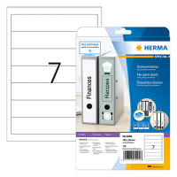 Herma 5090 printbare rugetiketten 38 x 192 mm A4 zelfklevend smal wit (175 etiketten)