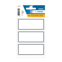 Herma 5711 boeketiketten 82 x 36 mm wit/grijs (18 etiketten) 5711 230930