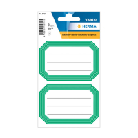 Herma 5716 boeketiketten 82 x 55 mm wit/groen (12 etiketten) 5716 230934