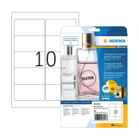 Herma 8018 transparante etiketten A4 glashelder 96 x 50,8 mm (250 etiketten) 8018 230863