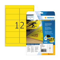 Herma 8029 weerbestendige folie etiketten A4 99,1 x 42,3 mm geel (300 etiketten) 8029 230897