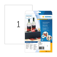 Herma 8895 hoogglanzende etiketten A4 210 x 297 mm wit (10 etiketten) 8895 230857
