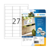 Herma Power 10903 extra sterke etiketten 63,5 x 29,6 mm wit (675 etiketten)