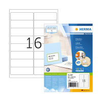 Herma Premium 4267 permanent hechtende adres-etiketten A4 99,1 x 33,8 mm wit (1.600 etiketten) 4267 238348
