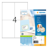 Herma Premium 4454 permanent hechtende etiketten A4 105 x 144 mm wit (400 etiketten) 230550 - 1