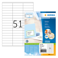 Herma Premium 4459 permanent hechtende etiketten A4 70 x 16,9 mm wit (5.100 etiketten) 4459 230498