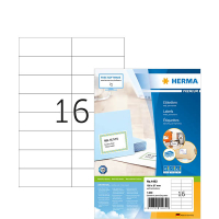 Herma Premium 4462 permanent hechtende etiketten A4 105 x 37 mm wit (1.600 etiketten) 230500