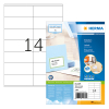 Herma Premium 4475 permanent hechtende etiketten A4 105 x 41 mm wit (1.400 etiketten) 230506 - 1