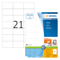 Herma Premium 4616 permanent hechtende etiketten A4 70 x 42,3 mm wit (4.200 etiketten) 4616 230514