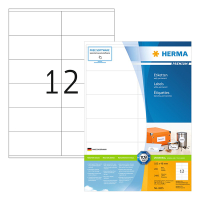 Herma Premium 4635 permanent hechtende etiketten A4 105 x 48 mm wit (2.400 etiketten) 4635 230566