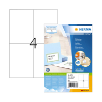 Herma Premium 4676 permanent hechtend etiketten A4 105 x 148 mm wit (400 etiketten) 4676 238360