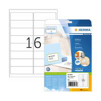 Herma Premium 5075 permanent hechtende adresetiketten  A4 99,1 x 33,8 mm wit (400 etiketten) 5075 230412