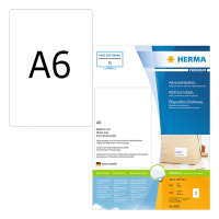 Herma Premium 8689 permanent hechtende etiketten A6 105 x 148 mm wit (800 etiketten) 8689 230538