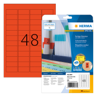 Herma Special 4367 verwijderbare etiketten A4 45,7 x 21,2 mm rood (960 etiketen) 4367 230477