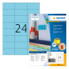 Herma Special 4408 permanent hechtende etiketten A4 70 x 37 mm blauw (2.400 etiketten)