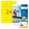 Herma Special 4466 verwijderbare etiketten A4 70 x 37 mm geel (480 etiketten)