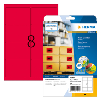 Herma Special 5046 permanent hechtende neonetiketten A4 99,1 x 67,7 mm neon-rood (160 etiketten) 5046 230523
