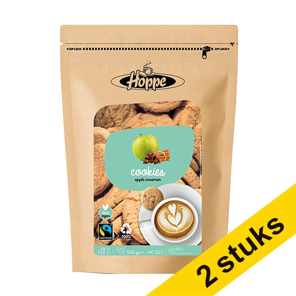 Aanbieding: 2x Hoppe Appel Kaneel Fairtrade koekjes (125 stuks) 422869 - 1