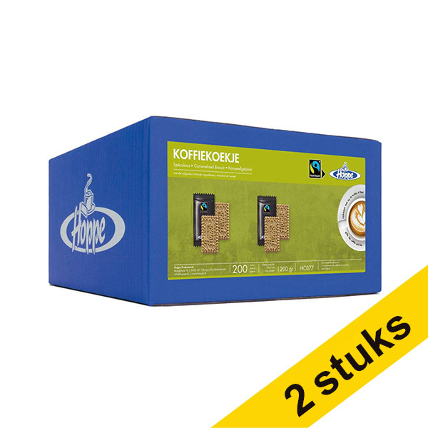 Aanbieding: 2x Hoppe Fairtrade Mix koffiekoekjes (150 stuks) 423646 - 1