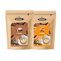 Combi deal: Hoppe Karamel Zeezout Fairtrade koekjes + Hoppe Double Choc Fairtrade koekjes 422878