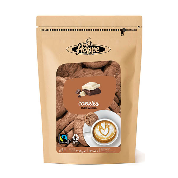 Hoppe Double Choc Fairtrade koekjes (125 stuks) 422866 - 1