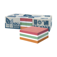 Info Notes gerecyclede zelfklevende notes assorti 75 x 75 mm (2 x 400 vel) 303227
