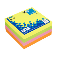 Info Notes zelfklevende notes kubus felle kleuren 75 x 75 mm (320 vel) 303211