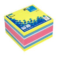 Info Notes zelfklevende notes kubus felle kleuren 75 x 75 mm (450 vel) 303212
