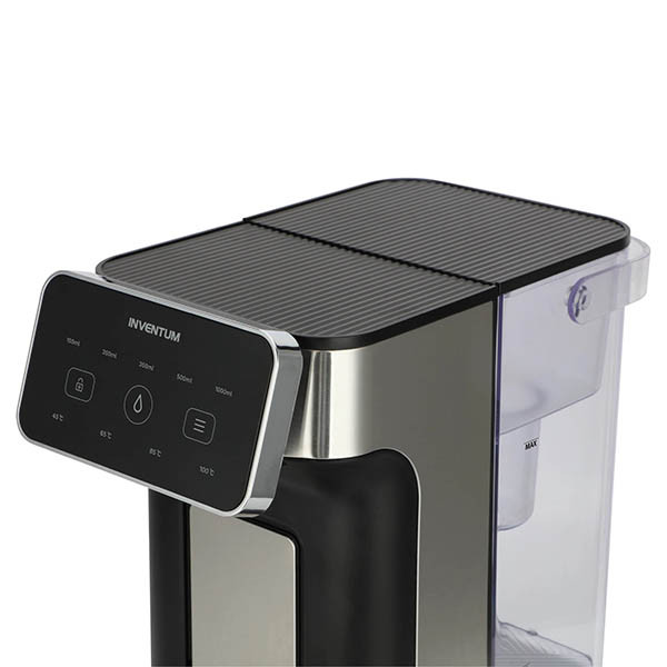 Inventum HWD725B heetwaterdispenser zwart/RVS 2 liter 828703 - 2