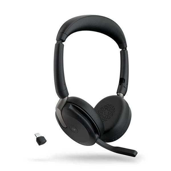 Jabra Evolve2 65 Flex Link380c MS stereo draadloze headset inclusief oplaadstation 401078 - 2