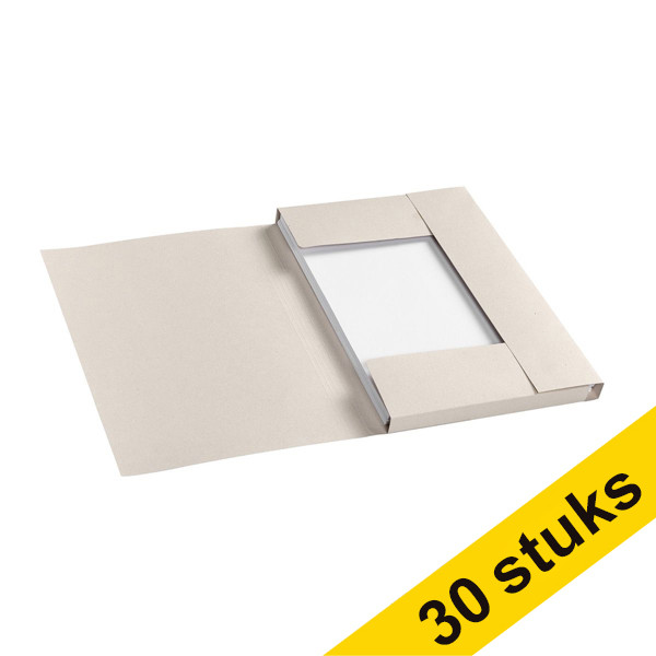 Aanbieding: 3x Jalema Secolor Tree Free dossiermappen grijs folio (10 stuks) 234802 - 1