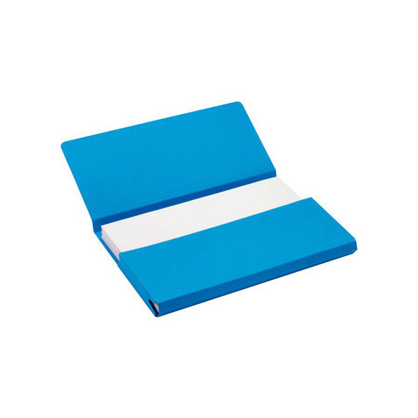 Jalema Secolor Pocket-file kartonnen dossiermappen blauw A4 (10 stuks) 3123302 234680 - 1