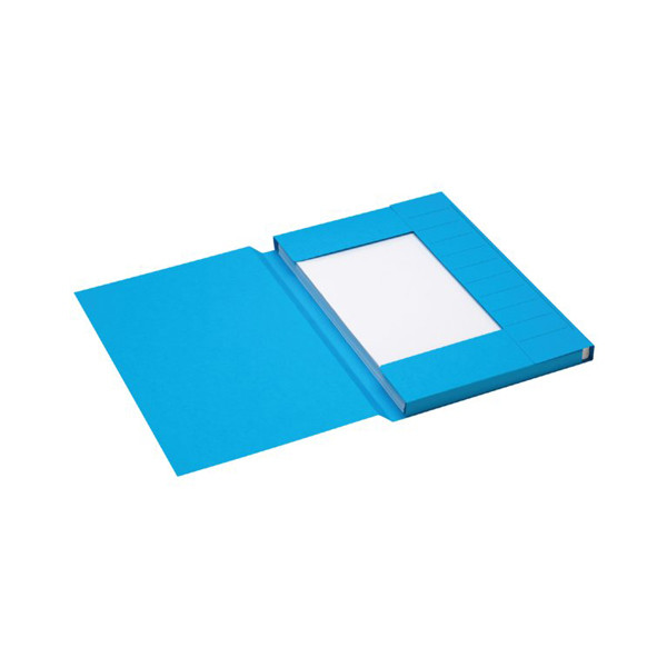Jalema Secolor kartonnen 3-klepsmap blauw folio (25 stuks) 3182502 234704 - 1