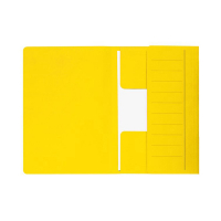 Jalema Secolor kartonnen 3-klepsmap geel folio XL (10 stuks) 3183806 234712