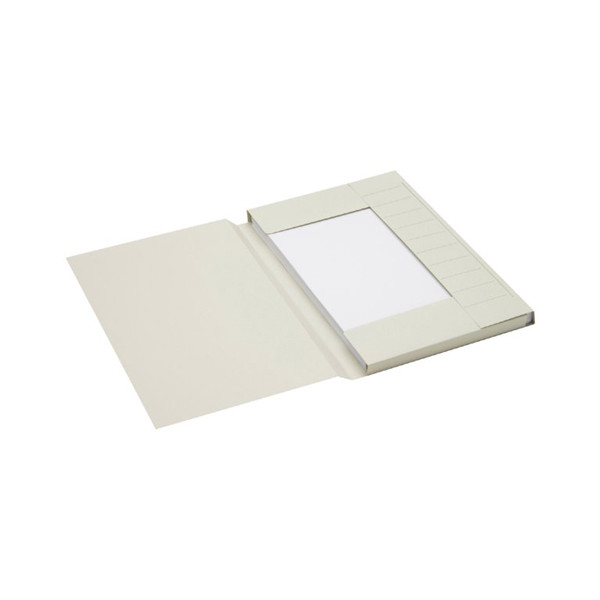 Jalema Secolor kartonnen 3-klepsmap grijs folio (25 stuks) 3182507 234707 - 1