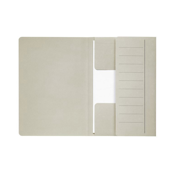 Jalema Secolor kartonnen 3-klepsmap grijs folio XL (10 stuks) 3183807 234713 - 1