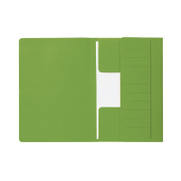 Jalema Secolor kartonnen 3-klepsmap groen folio XL (10 stuks) 3183808 234714