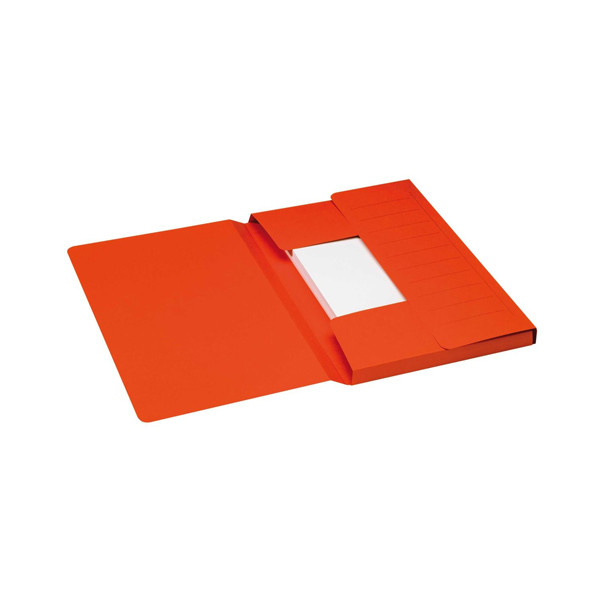 Jalema Secolor kartonnen 3-klepsmap rood folio XL (10 stuks) 3183815 234715 - 1