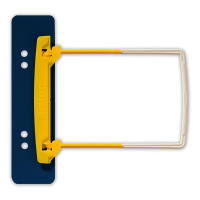 Jalema archiefbinder clip met inhangstrip geel/wit (100 stuks) 5712525 234645