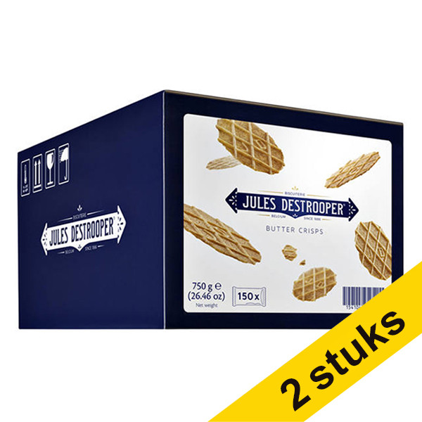 Aanbieding: 2x Jules Destrooper boterwafels (150 stuks) 404394 - 1