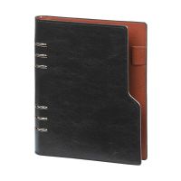 Kalpa A5 compact organizer met weekagenda met uurindeling pullupzwart (1 week per 2 pagina's) 2-talig 262572